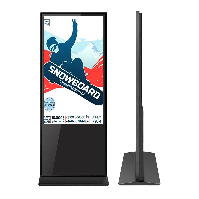 65 Inch Floor Stand Digital Signage LCD Display Advertising Screen Video Player