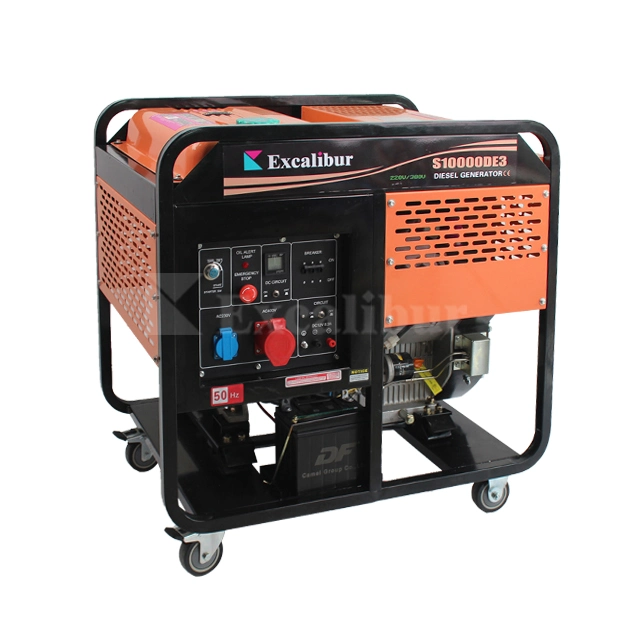 High quality/High cost performance  8kw 10kVA Portable Open Diesel Generator Set