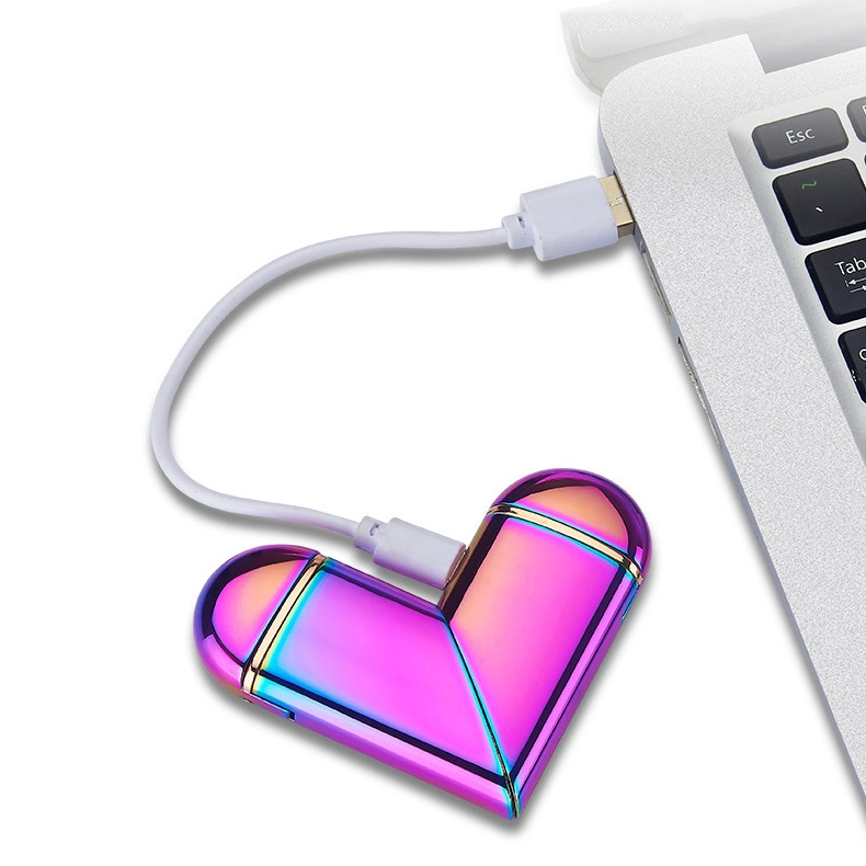 Beliebte USB Herz Design Falten dicephale berühren leichter mit Projektion Als bestes Geschenk