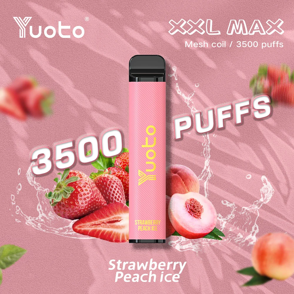 Yuoto XXL Max 3500 puffs Vape jetable Mini E-cigarette Starter Kits saveur de fraise Kiwi