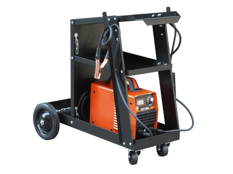 Universal Mobile Welding Cart with Storage Trays on Wheels for MIG Welders and Plasma Cutters