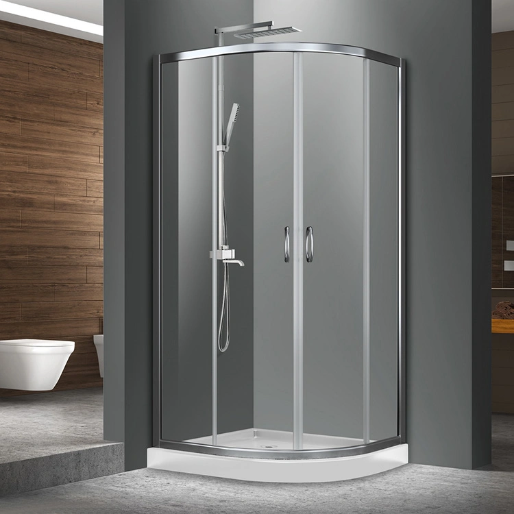 Hot Sale Bathroom Shower Cabin Prefab Tempered Glass Sliding Shower Room