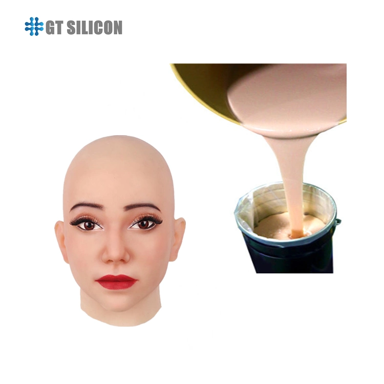 a: B 2 Parts Platinum Cure Liquid Silicone Rubber for Human Skin Face Masks Making Medical Grade