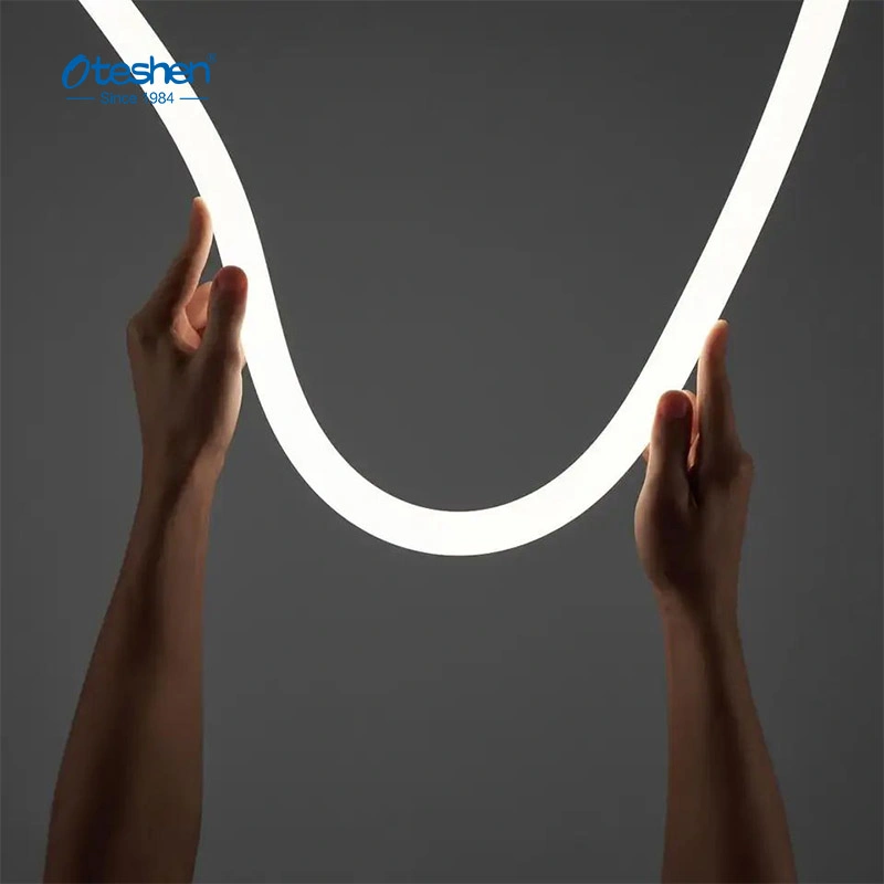 Indoor Chandelier Round Silicone Tube Neon Flexible Magnetic LED Linear Track Light