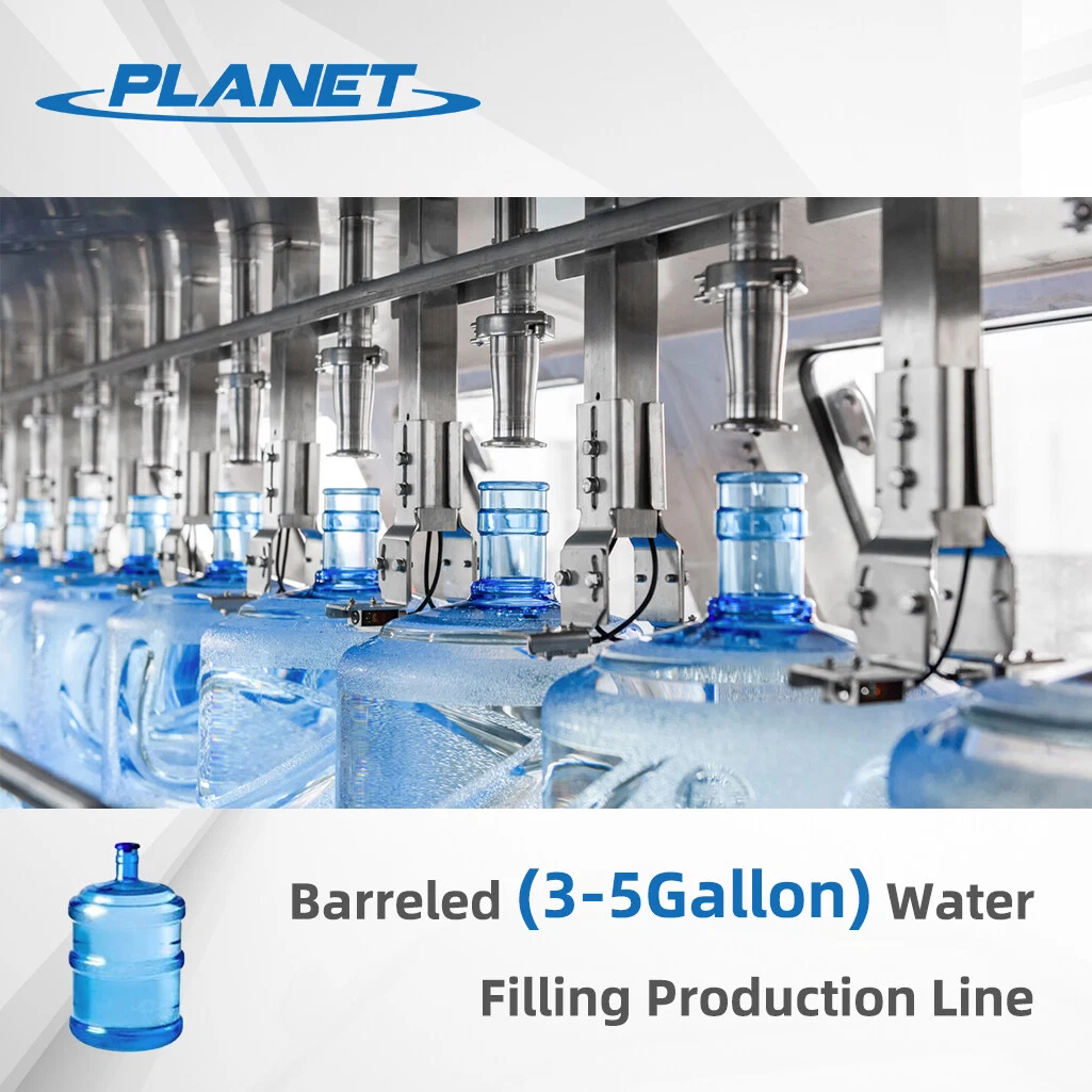 Complete Automatic 5 Gallon Barrel Drinking Water Filling Bottling Machine 20 Liters 5 Gallon Barrel Pure Water Bottling Machine