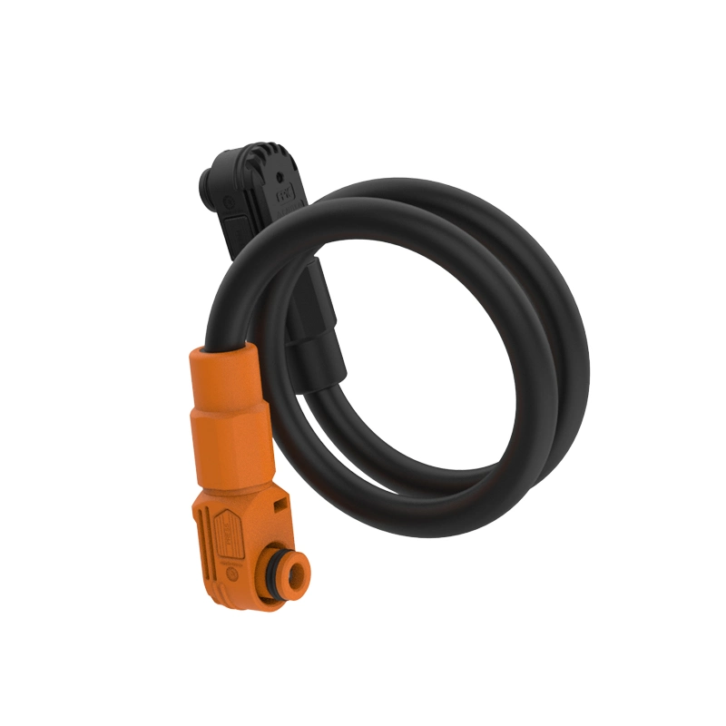 1500 V de almacenamiento de energía el conector cable con enchufe negro naranja en ángulo recto 300Pin 1 Cable de batería