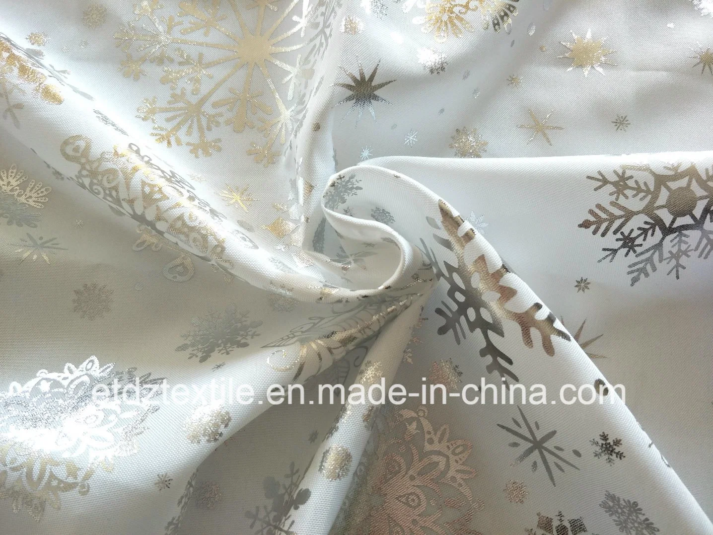 New Design Snow Patterns Table Cloth Fabric