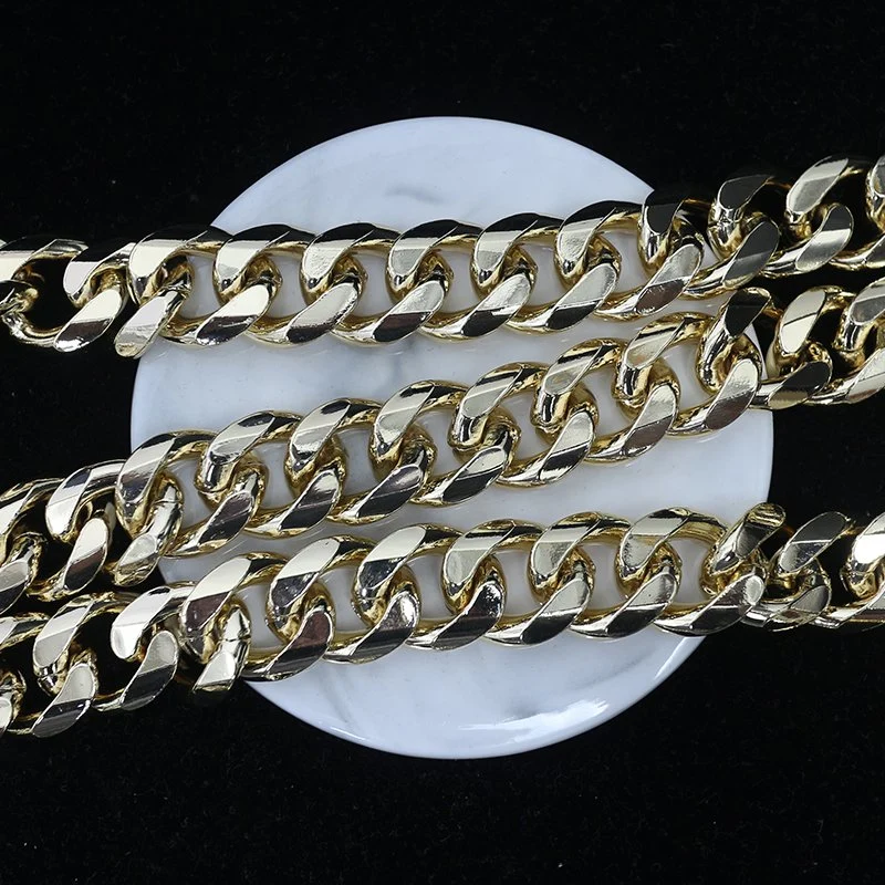 High quality/High cost performance  Gold Aluminum Decorative Metal Chains for Bags Tl21045