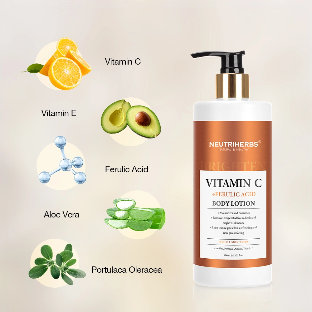 Skin Care Bright 400ml Vitamin C Body Lotion for African Skin