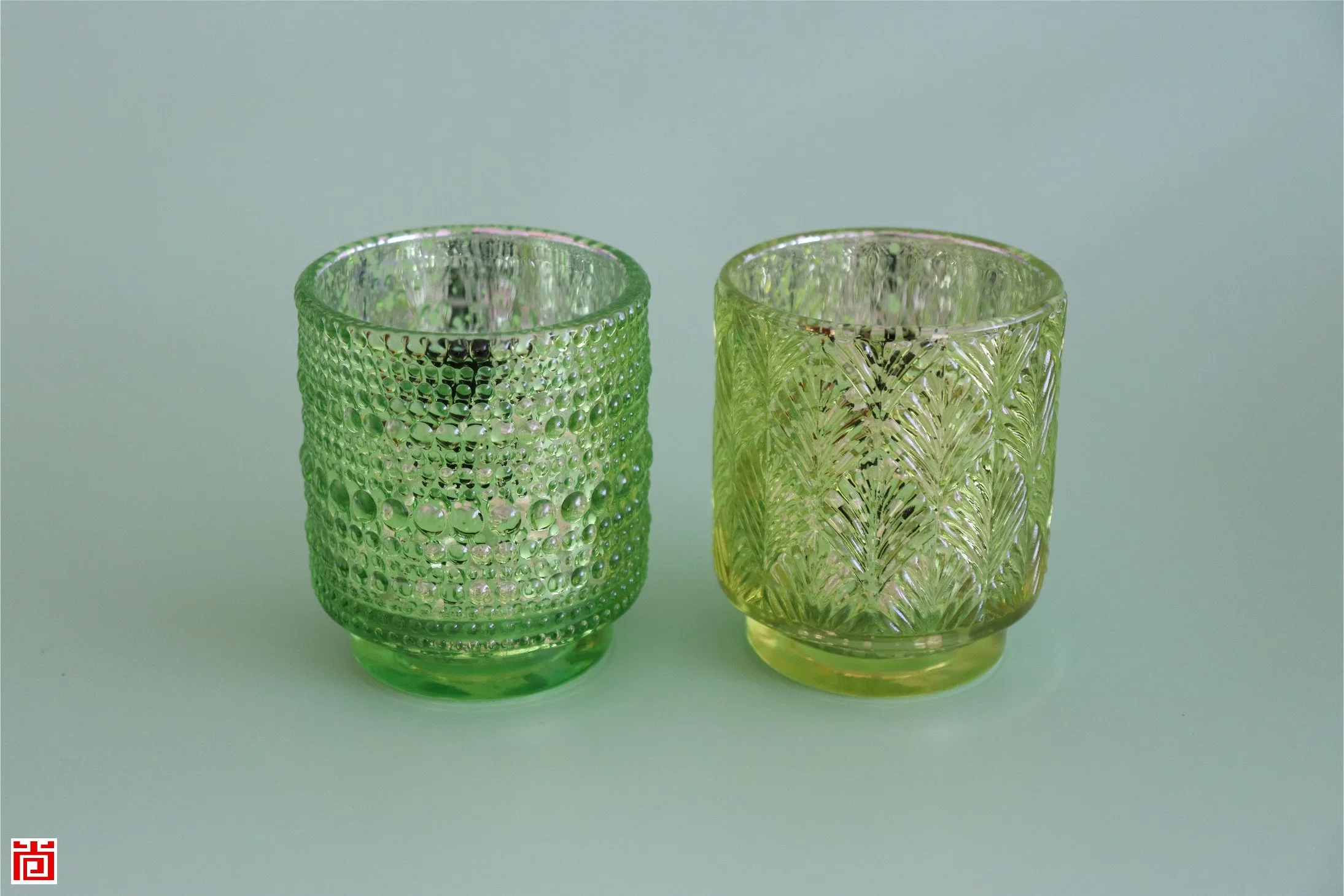 Electroplated Shining Marvellous Design Glass Votive Candle Holder/Glassware