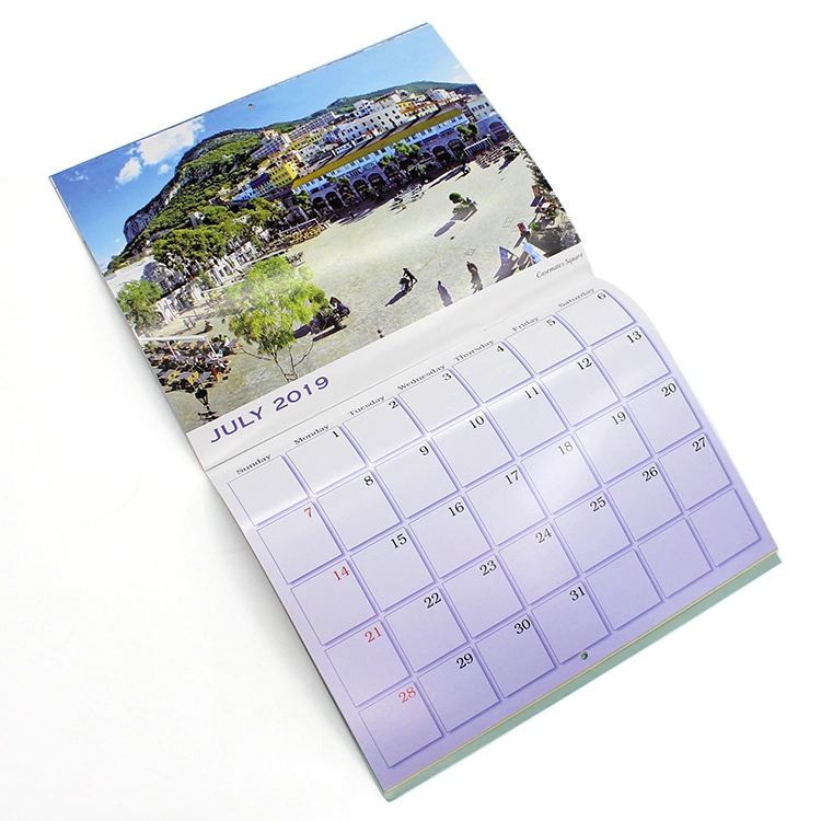 Mayorista/Proveedors Monthly Wall Calendars personalizados CMYK colores completos 12 meses Calendario de Adviento de escritorio 2023 impresión de calendario de pared