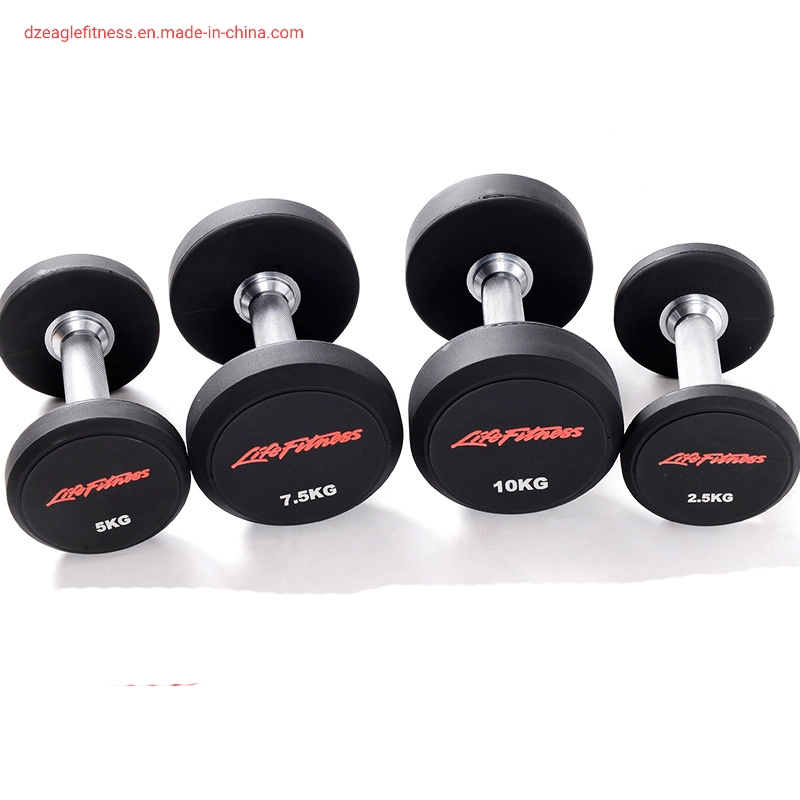 Life Fitness Rubber Weights Dumbbells