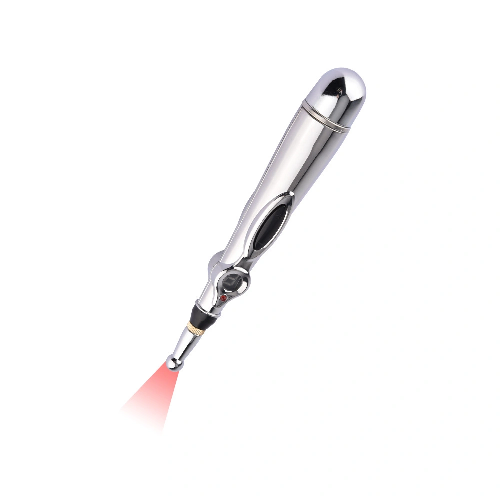 Cinco cabezales de masaje Acupuntura Moxibustion Meridian Energy Laser Physiotherapy Pen