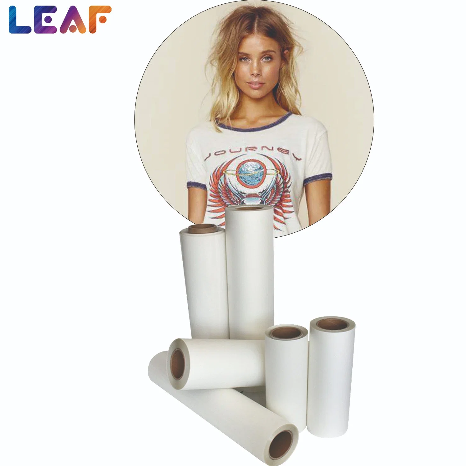 LEAF Roll Print dtf pet film Hot Peel A3 30cm 60 cm Printing Pet Film Dtf For DTF Printer