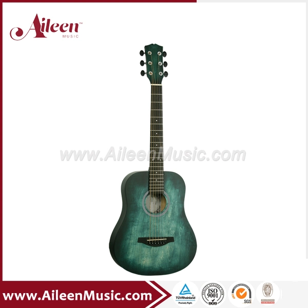 34'' Small Size Wooden Travel Student Acoustic Guitar (AF-H00L-34)