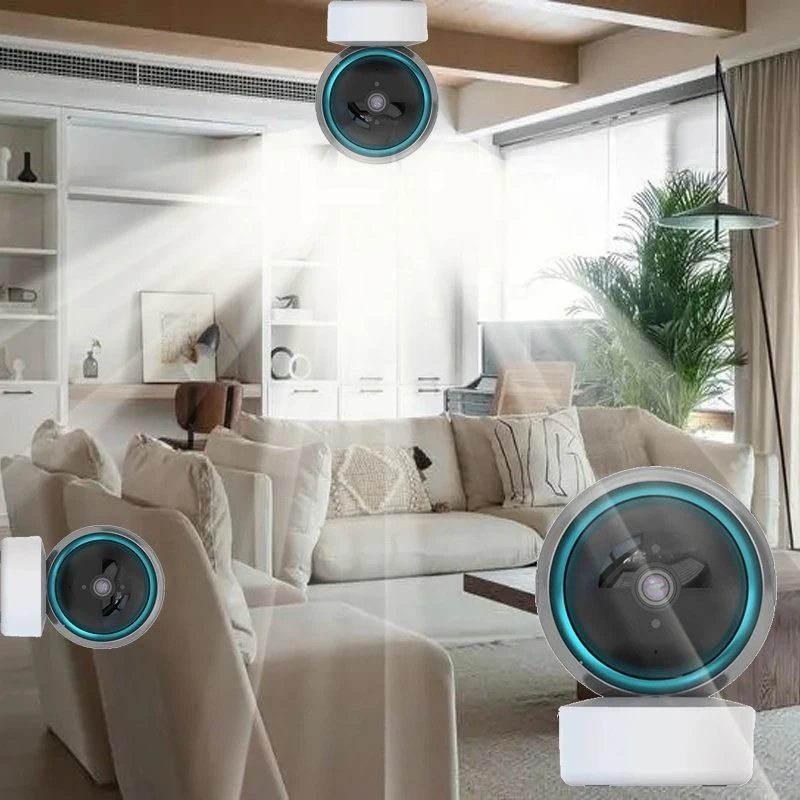 Home Surveillance Wireless Network Camera Tracking Human Detection