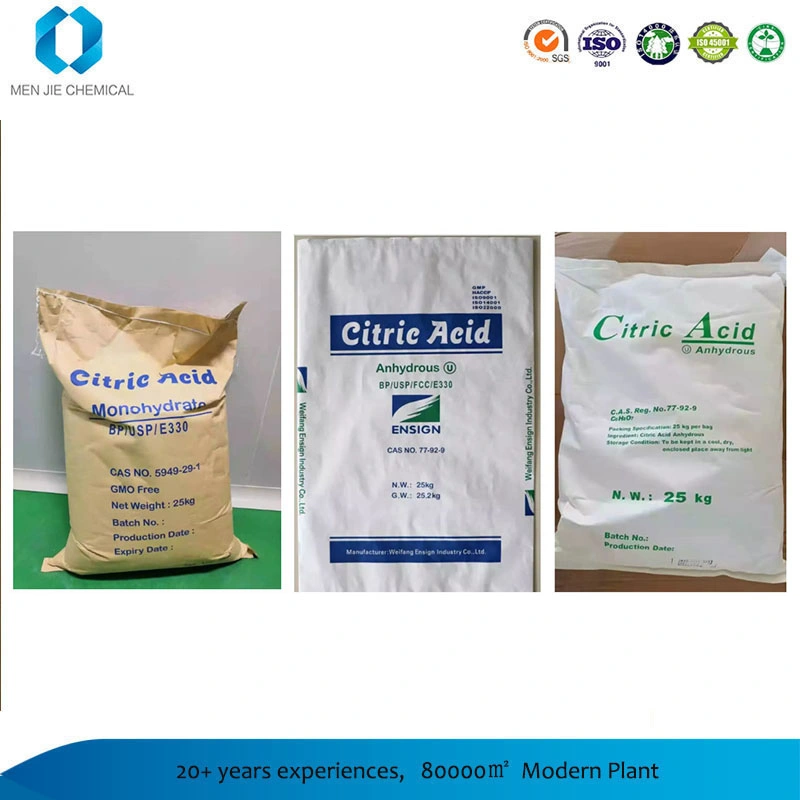 Food Grade Citric Acid Anhydrous CAS 77-92-9 Lemon Acid Acidity Regulator