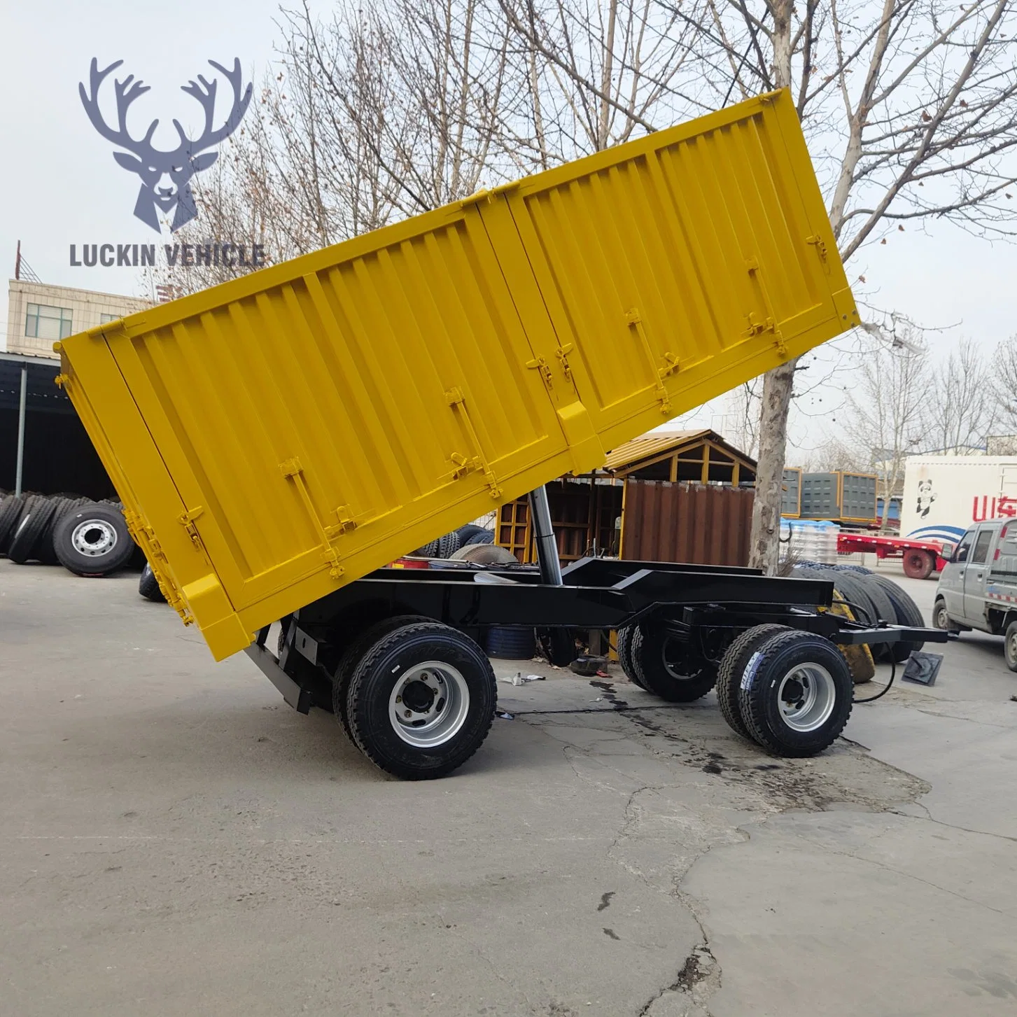 Granja de volcado de transporte de carbón fabricante de tractores de remolque semi