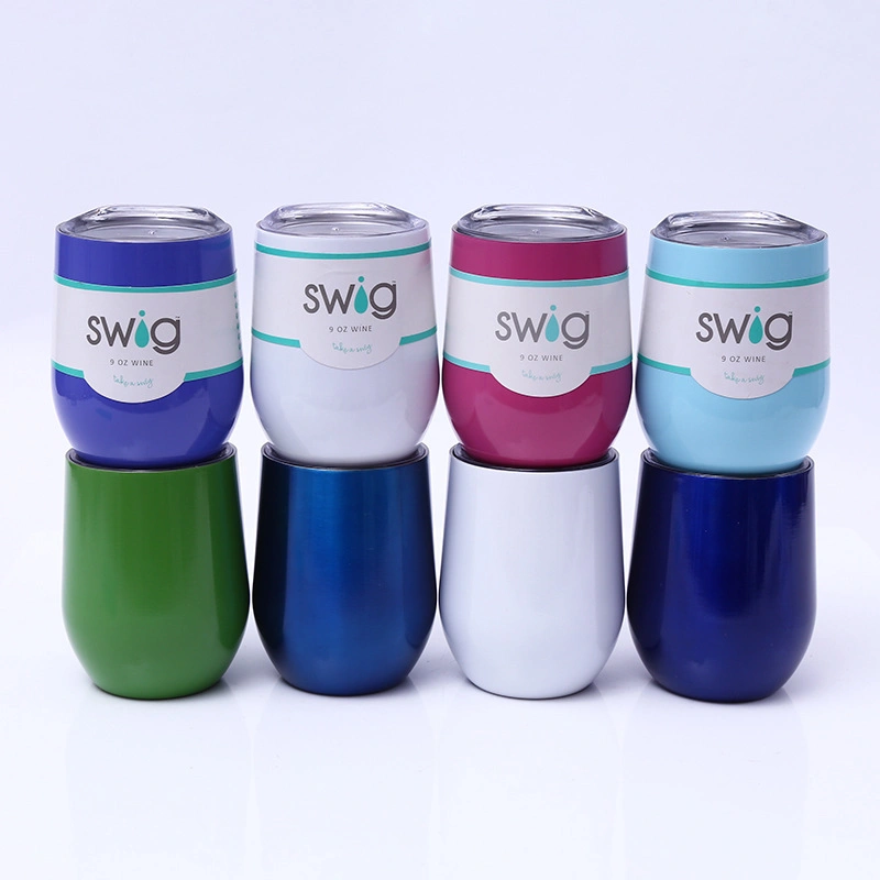 Party Promotion Swig Cup Wholesale/Supplier Good Quality Double Wall Coffee Swig Cup Swig Wine Cup Swig Tumbler