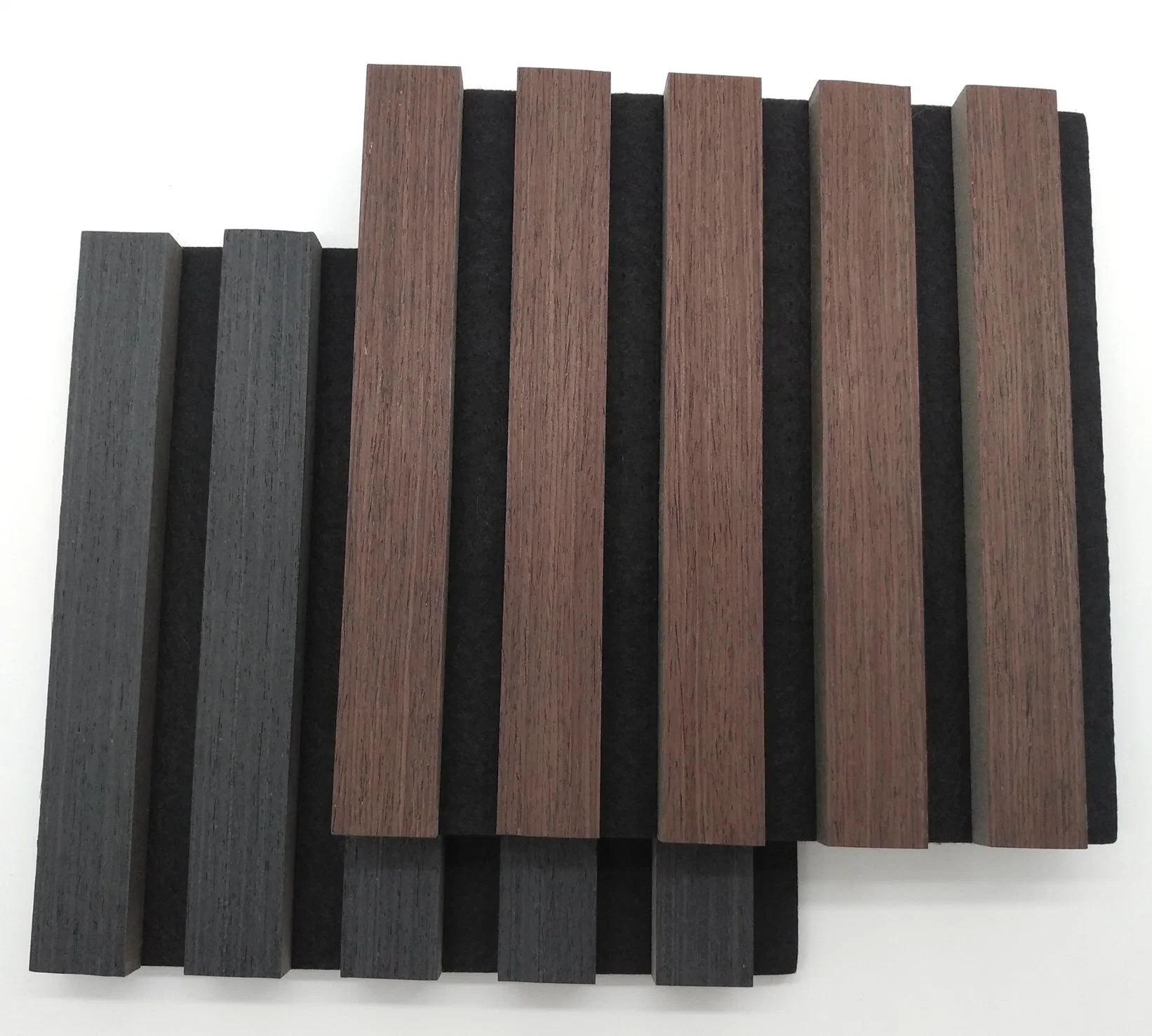 Madeira Slat feltro Acoustic Panel Wall teto decoração interior Sound Absorção