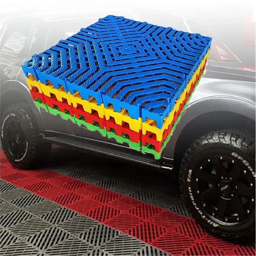 PP Car Garage Plastic Garage Strong Flooring Tiles Building Materials Tile Room 60 X 60 Carpet Tile