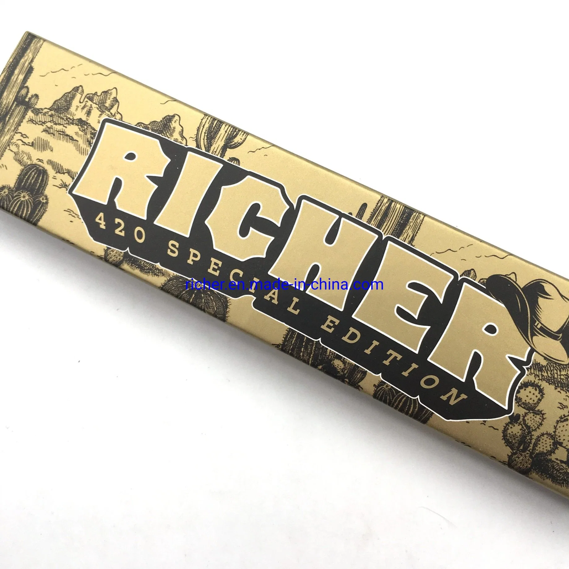 Organic Connoisseur Kingsize Slim with Tips Natural Rolling Paper