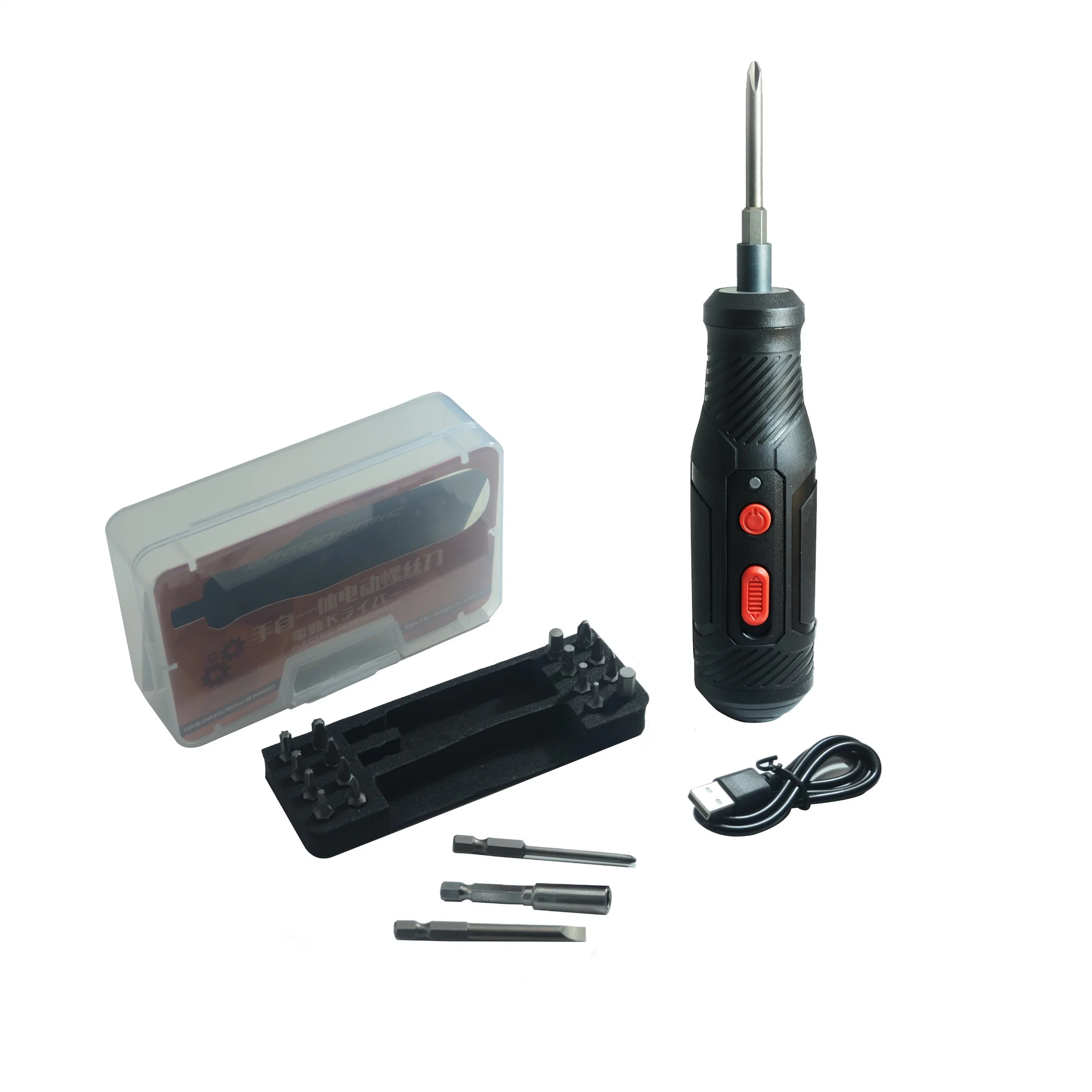 Portable 3.6V Electric Screwdriver Cordless Battery Screwdriver Drill Tool Set Box