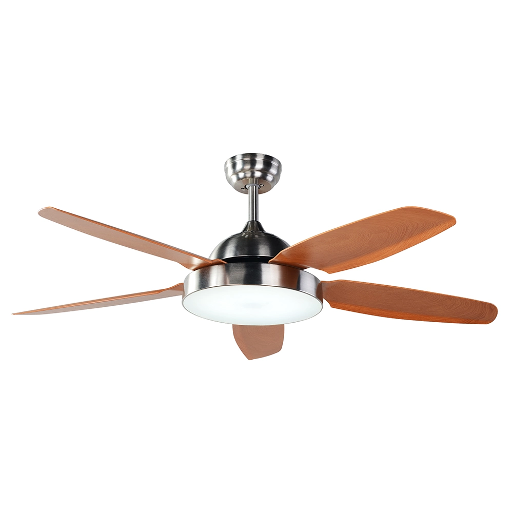 Luxury Modern AC DC 48 Inch 56 Inch Antique Wooden Decorative Ceiling Fan Industrial LED Warehouse Outdoor Ceiling Fans with Light and Remote Control for Home