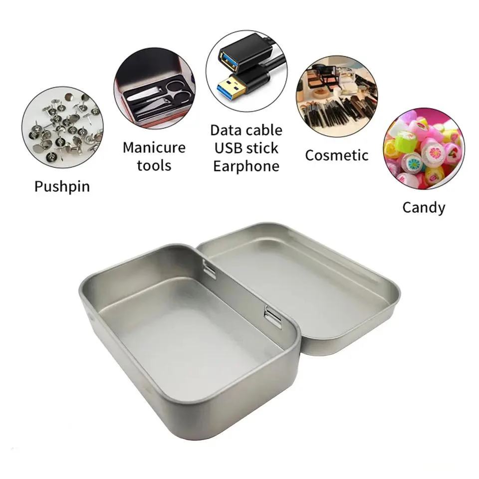 High-Quality Tinplate Material Storage Tea, Fruit, Candy Custom Clam Shell Tin Box