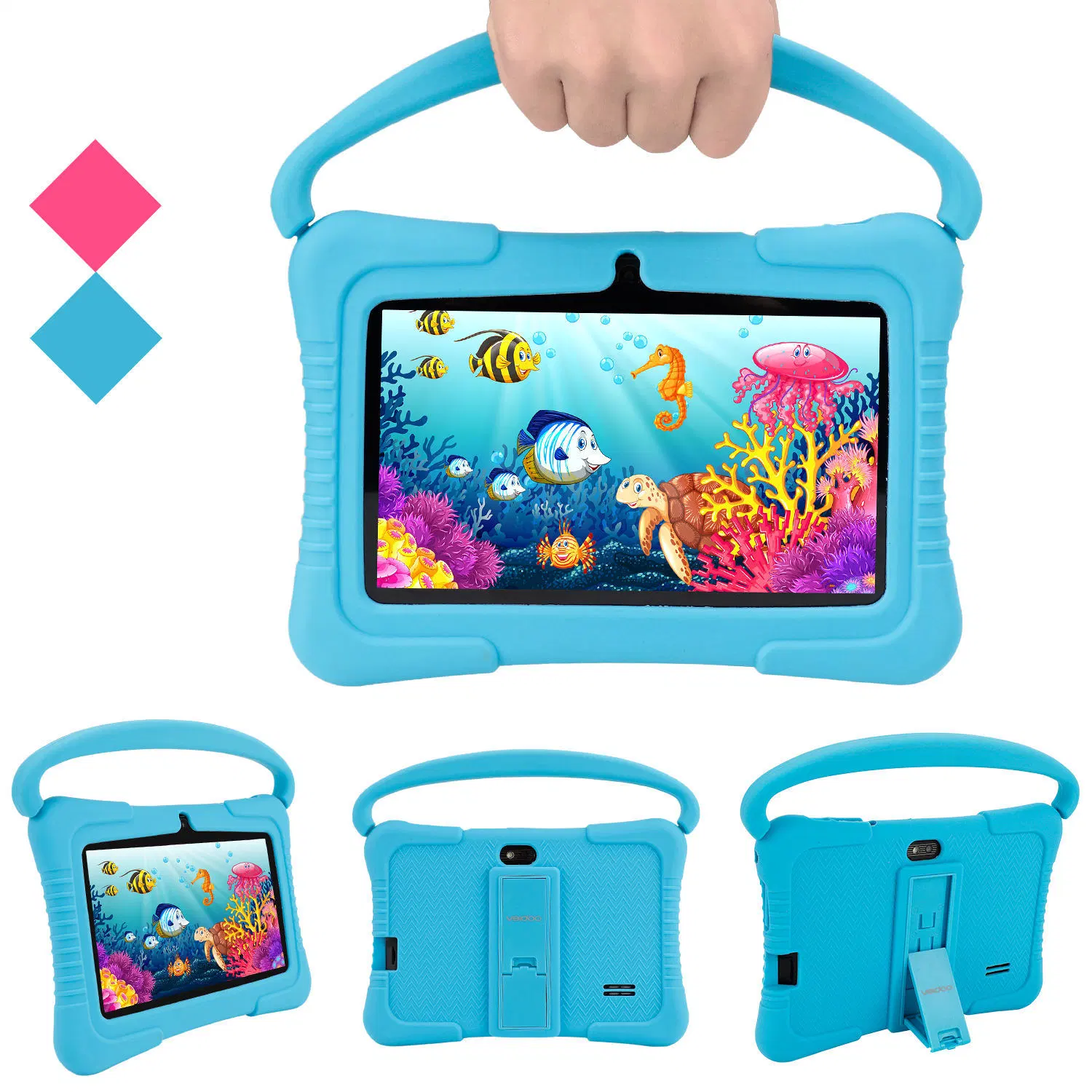 Rendimiento de alta calidad/alto costo A133 Android Tablet 7 pulgadas Android 12 niños Juegos de aprendizaje tabletas WiFi para niños educativos Android niños OEM Aceptar