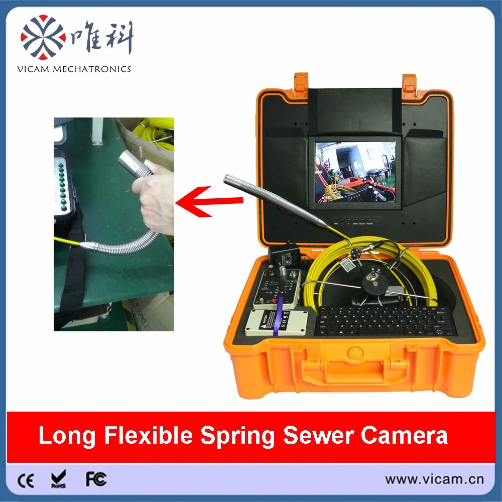 Underground Color Video Inspection Tools for Piping Inspection with Flexible 29mm Self Level Camera Head
