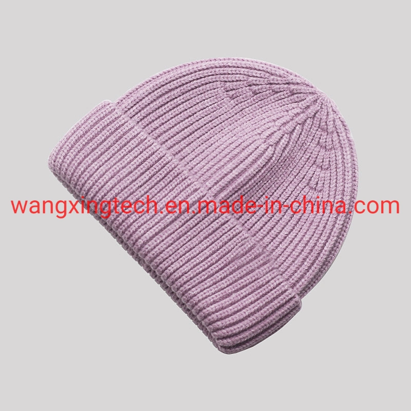 Wholesale/Supplier Knitted Hat Women's Avocado-Colored Melon Skin Hat Winter Thickened Solid Color Wool Hat Men's Beanie Hat