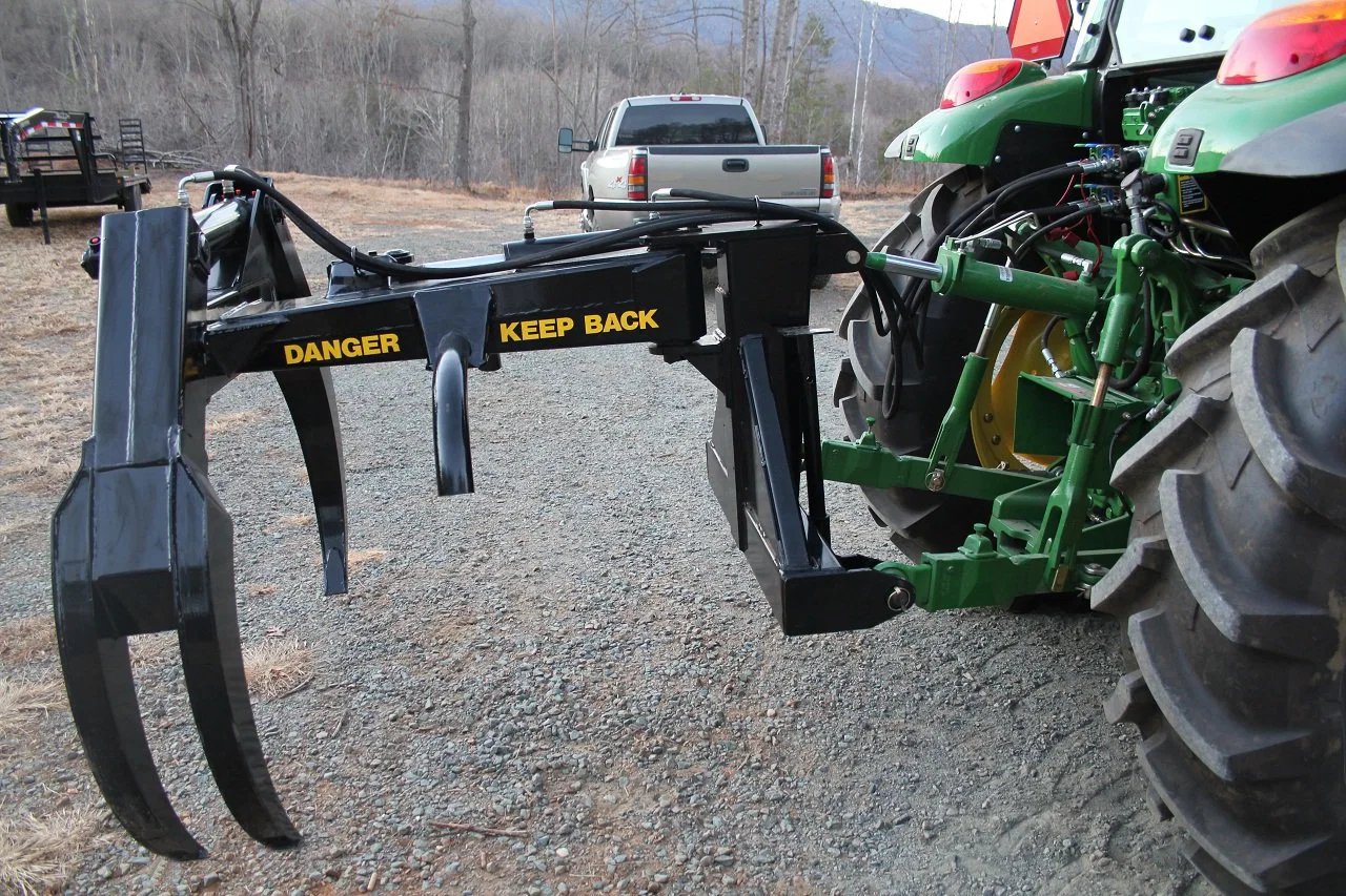 Tractor hidráulico pequeño tenazas para troncos tenazas para madera