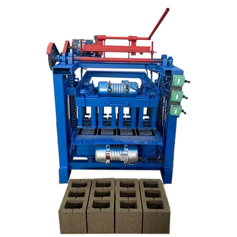 Semi Automatic Construction Paving Hollow Bricks Block Making Machine