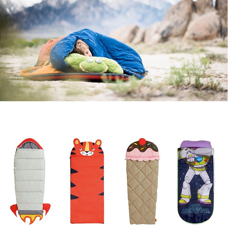 Outdoor Camping Equipment Waterproof Indoor and Outdoor Ultra Light Cartoon Polyester Kids Sleeping Bag