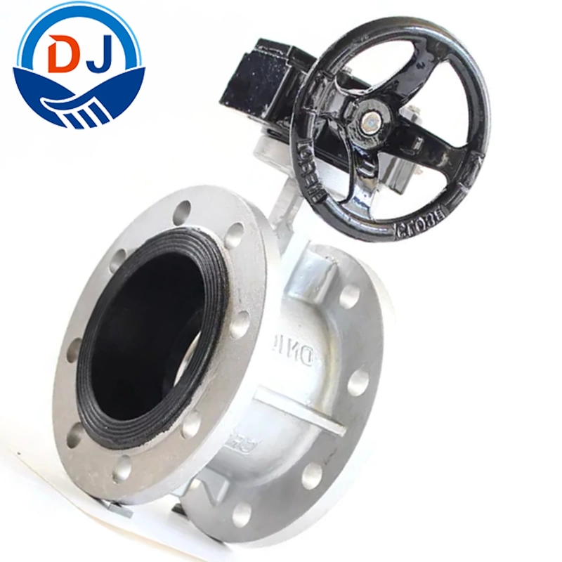 D341X-10p Soft Seal Stainless Steel Flanged Butterfly Valve