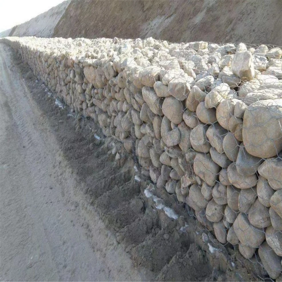 Hot DIP Galvanized Gabion Cage/Hexagonal Net Stone Embankment Revetment Cage