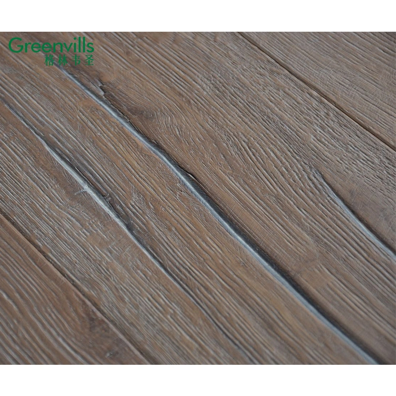 Desgaste Natural de cinzentos sólidos de madeira de carvalho branco+Flooring Banheira de venda nos EUA angustiados Oak Engineered pisos em madeira