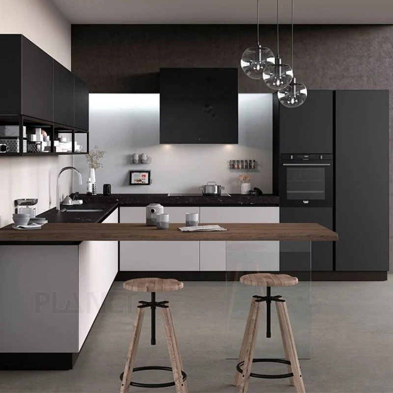 مطبخ جديد من صالة الوصول مطبخ خشبي أبواب مطبخ مطبخ حديث مخصص تصميم الخزانة