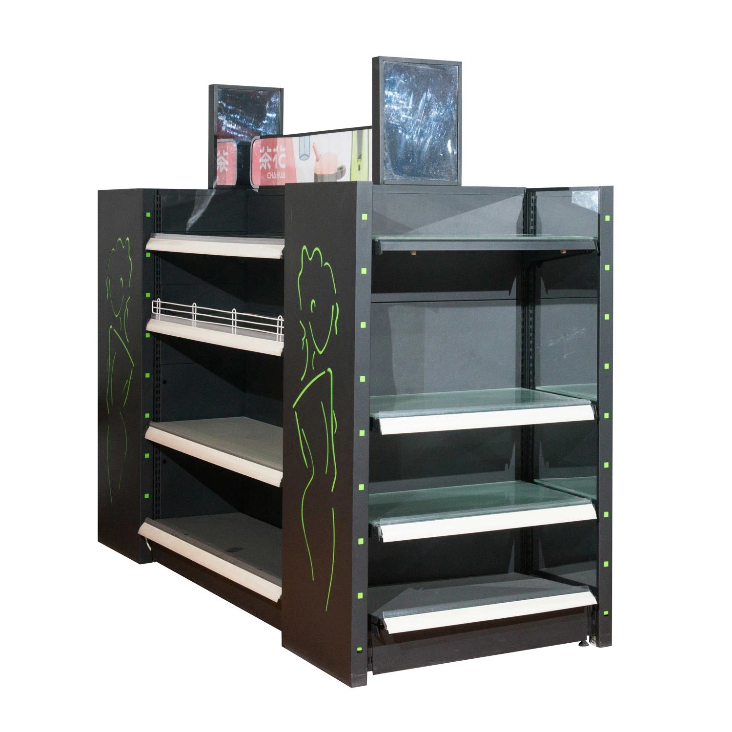 Cosmetic Product Display Stand with Light Box