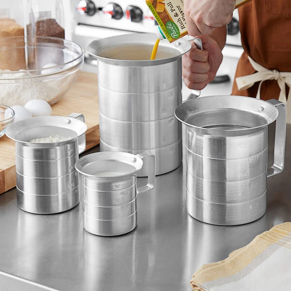 RK Bakeware China Foodservice Aluminium Flüssig-Messbecher mit Griff