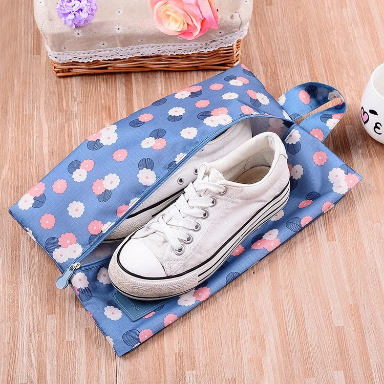 Wholesale/Supplier Custom Logo Plaid Polyester Multifunctional Dustproof Shoes Storage Bag for Household Daily Outdoor Business Travel