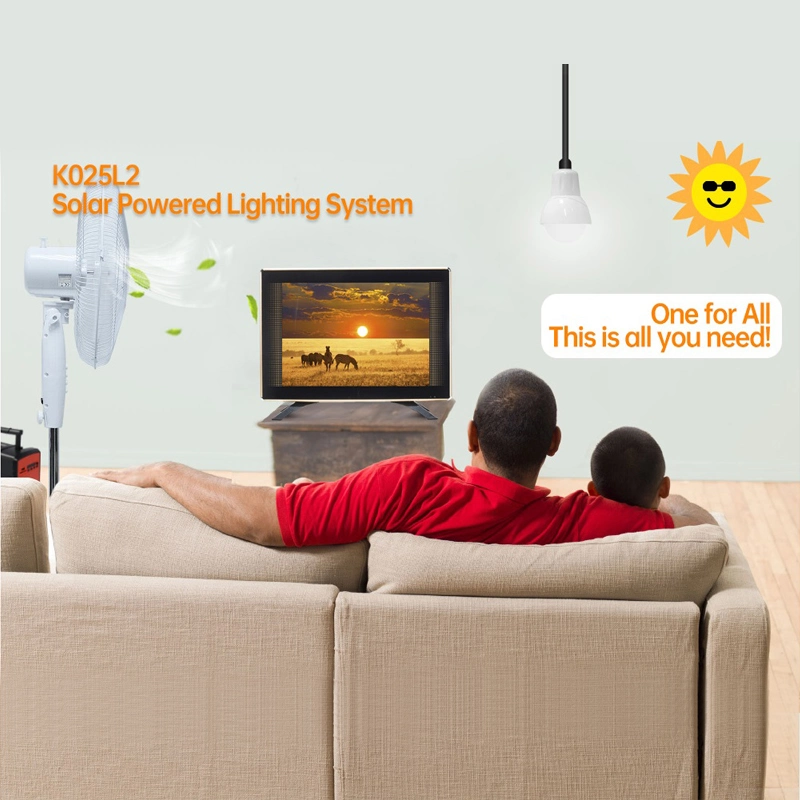 Ukraine Solar Home System 20W 13Ah Solar Home Power System Mit TV und Lampe für Heimbeleuchtung Kits mit Solar Energiesystem