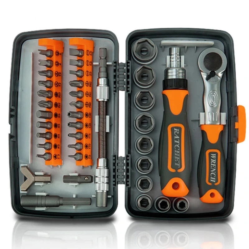 38 in 1 Labor-Saving Ratchet Multi-Purpose Screwdriver Screwdriver Set Household Hardware Tools Combination Screwdriver Toolbox