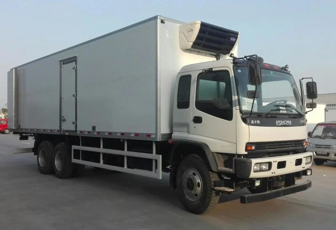 Fvz Isuzu 6X4 20ton/25ton/30ton congelador refrigerados, congelados Habitación Fría el pollo o pescado o carne/Ice Cream/Verduras Van la congelación de camión de transporte de equipos de refrigeración para la venta