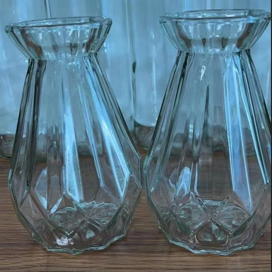 Großhandel Mode Moderne Haus Dekor Glas Blumenvase Klares Glas Vase