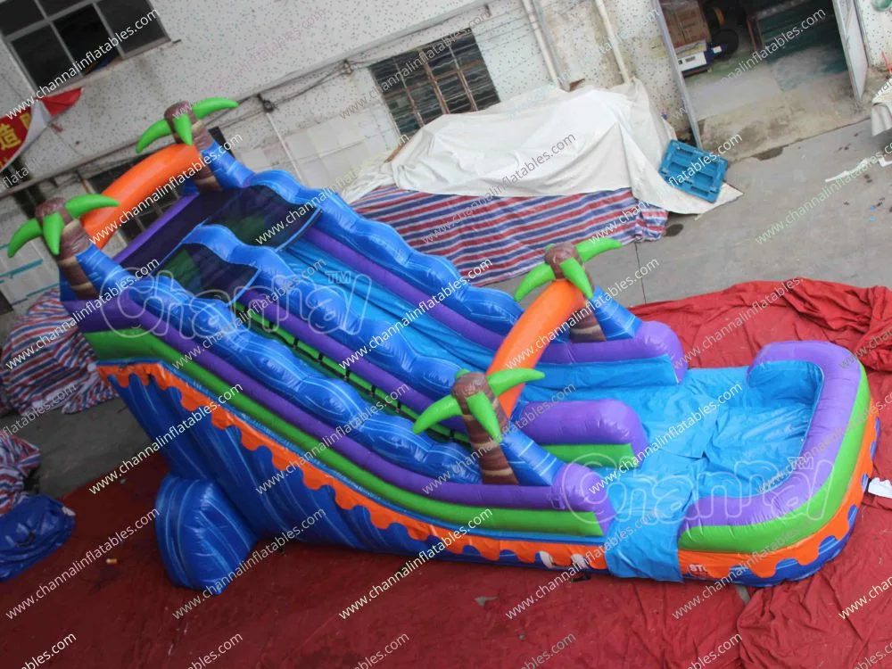 Tropical Water Slide Commercial Inflatable Water Slide for Kids Chsl578b