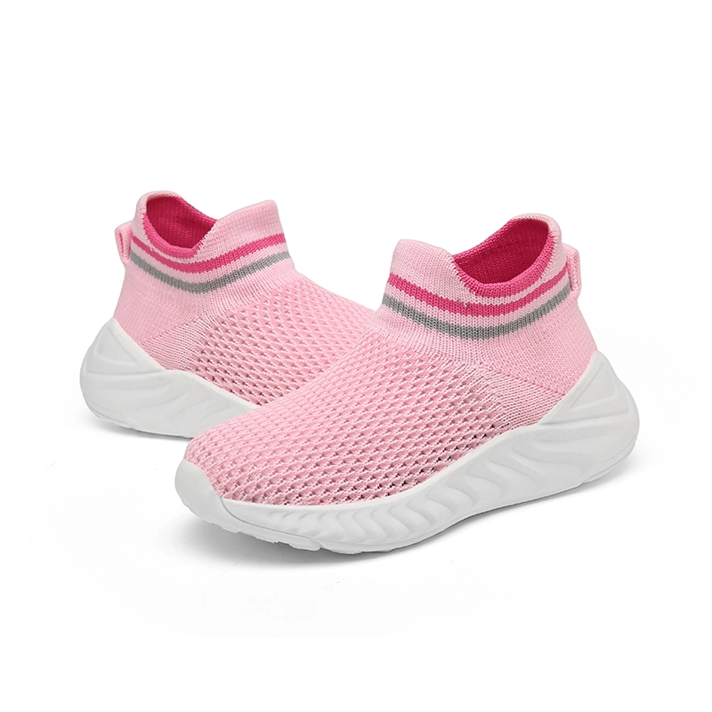 Kids Sneakers Boys and Girls Colorful Woven Fabric Unisex Sneakers Slip on Children Shoes