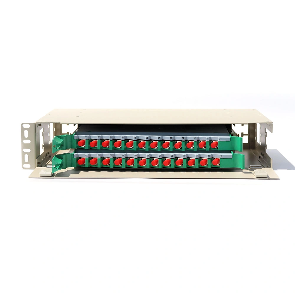 Kolorapus Outdoor 12 Cores Caja de distribución de fibra óptica de montaje en pared Marco de panel de conexiones ODF para FTTX FTTH Network System