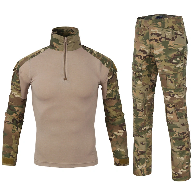 Militar Camuflaje de combate Camisetas y pantalones Twil Tactical uniforme sólido Color traje de rana XXXL Hombre Policía Uniformes
